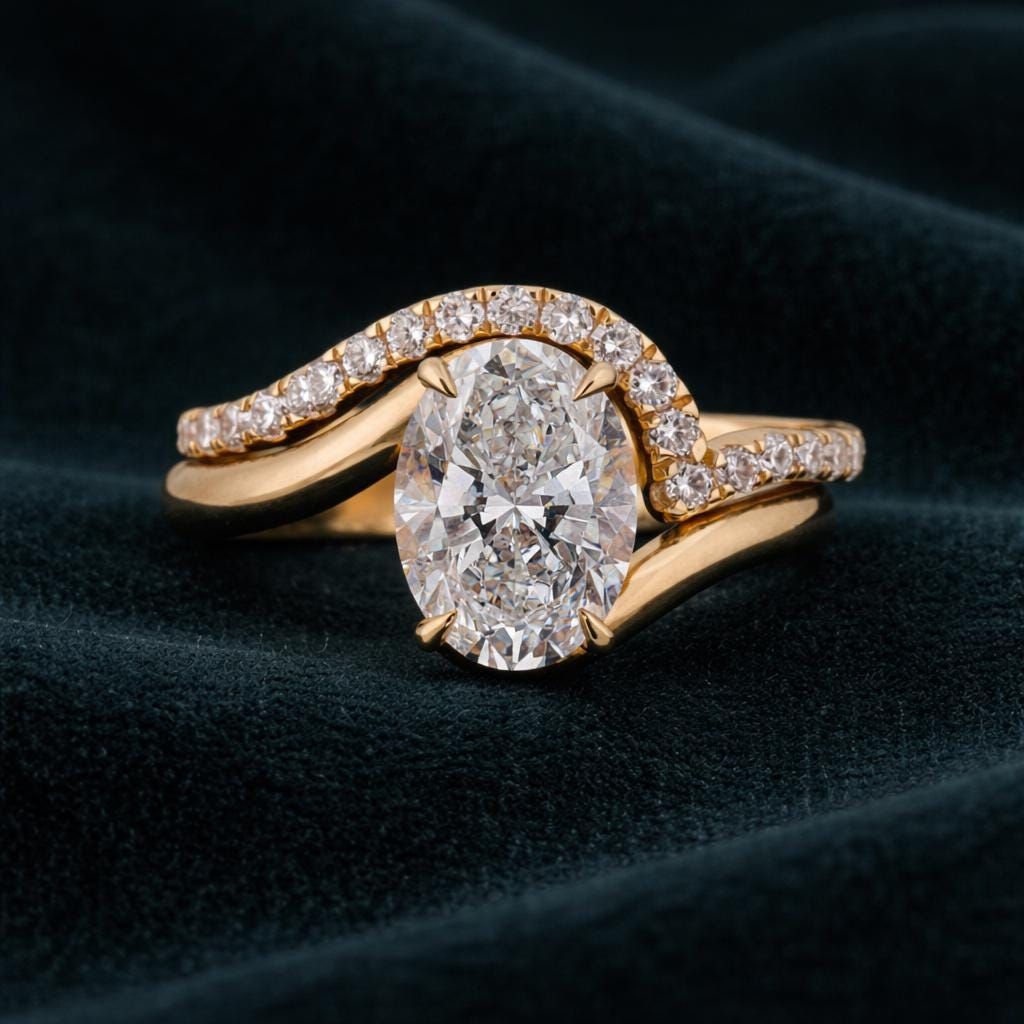 Luxe Diamanten Ring van Expelvibrantia
